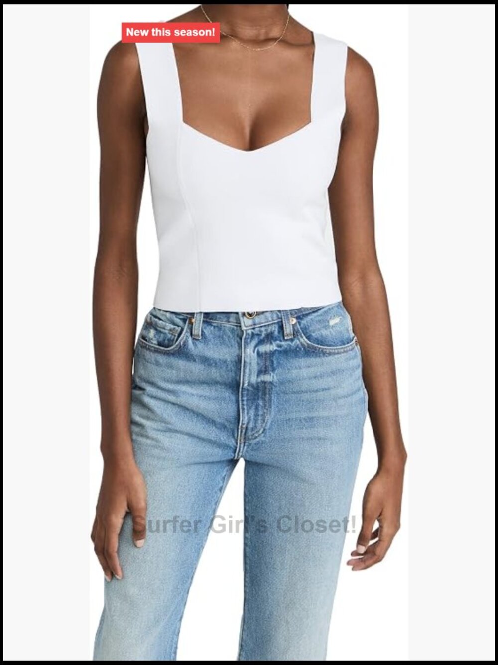 Cropped Tank Top Sleeveless Scoop Neck Stretchable